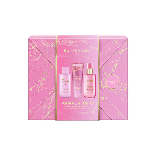 Baylis & Harding Jojoba, Vanilla & Almond Oil Pamper Trio Gift Set