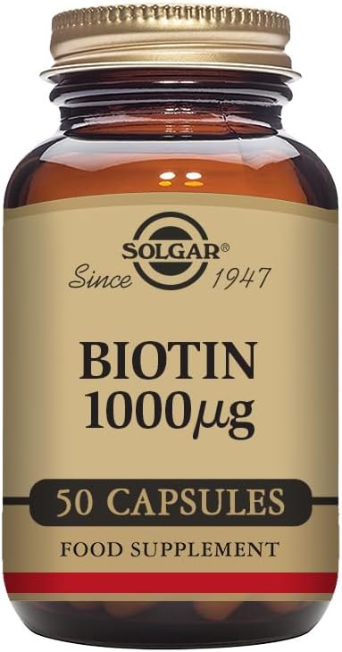 Solgar Biotin 1000 µg Vegetable Capsules – 50 Capsules