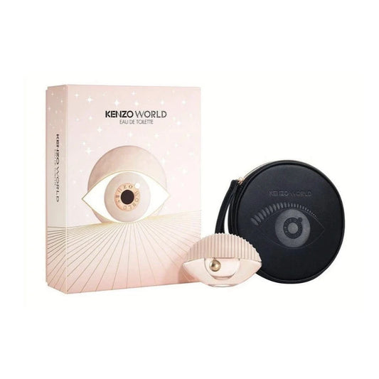 Kenzo World Gift Set 50ml EDT Spray & Fashion Pouch