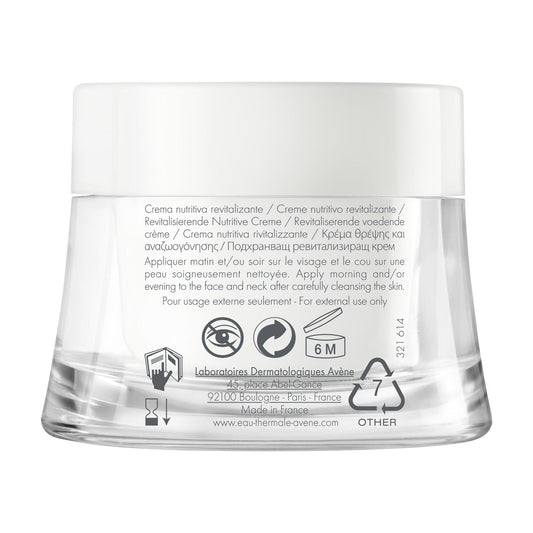 Avène Les Essentiels Revitalizing Nourishing Cream Moisturiser for Dry, Sensitive Skin 50 ml