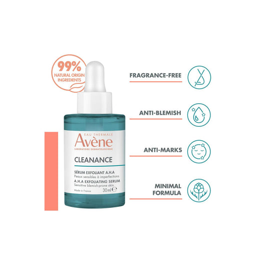 Avène Cleanance A.H.A Exfoliating Serum for Oily, Blemish-prone skin