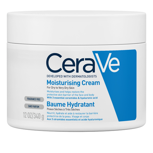 CeraVe Moisturising Cream for Dry to Very Dry Skin with Hyaluronic Acid & 3 Essential Ceramides