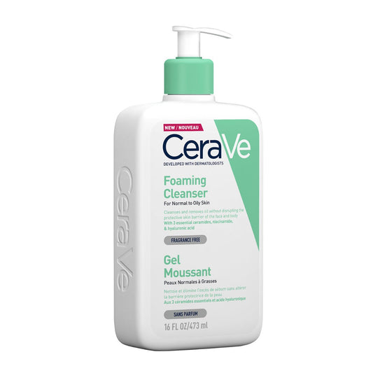 CeraVe Facial Foaming Cleanser, For Normal to Oily Skin