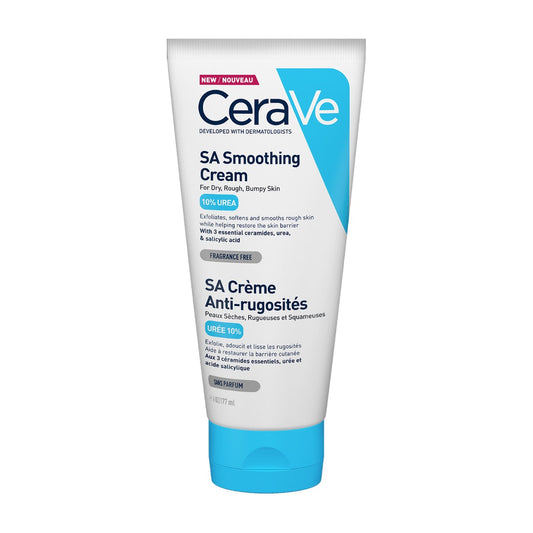 CeraVe SA Smoothing Cream Tube with Salicylic Acid for Dry, Rough & Bumpy Skin 177ml