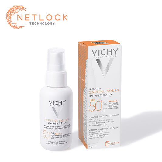 Vichy Capital Soleil UV-Age Daily Invisible Face Sun Protection with Niacinamide SPF50+ 40ml