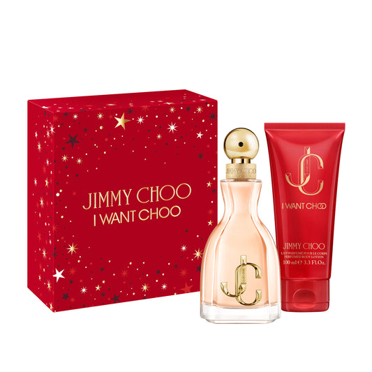 Jimmy Choo I want Choo Gift Set 60ml EDP Spray & 100ml Body Lotion