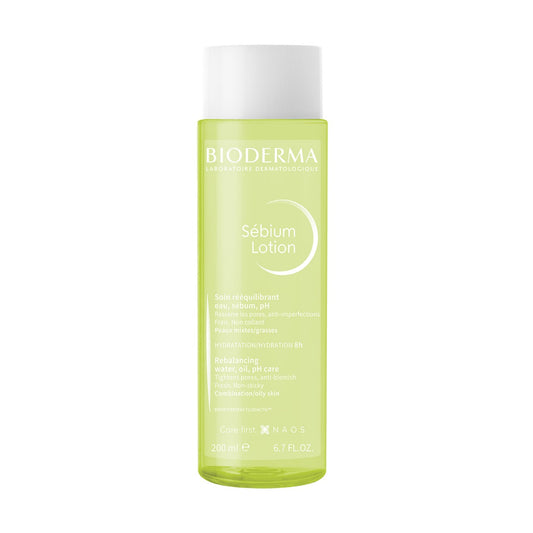 Bioderma Sébium Lotion - Triple Action Toner to Clarify & Rebalance Sensitive, Combination & Oily Skin, Anti-Blemish Face Cream with 8-Hour Hydration, 200ml