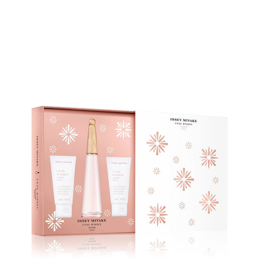 Issey Miyake 2023 L’Eau D’Issey Peony 50ml EDT Spray & Two 50ml Body Lotions