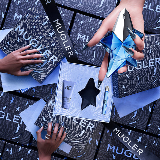 Mugler Angel 50ml EDP, 50ml Body Lotion & 10ml Travel Spray Gift Set