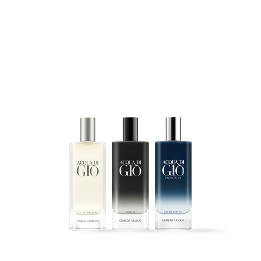 Giorgio Armani Acqua Di Gio Trio Gift Set; 15ml EDT, 15ml EDP & 15ml Parfum