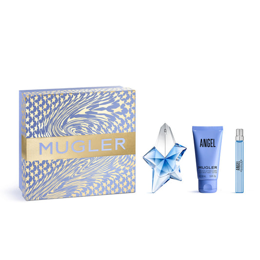 Mugler Angel 50ml EDP, 50ml Body Lotion & 10ml Travel Spray Gift Set
