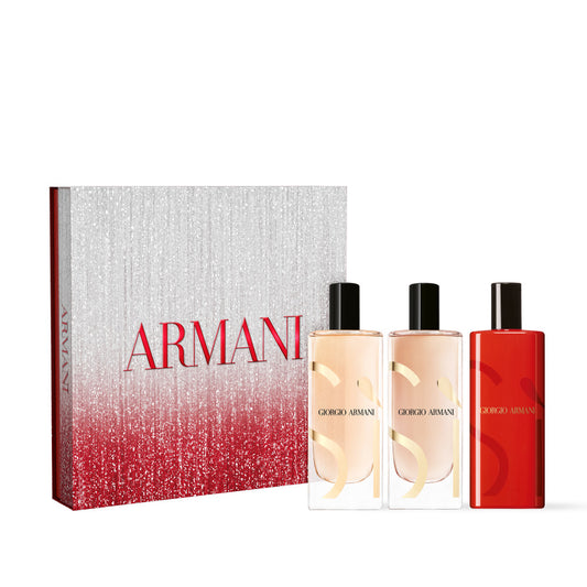 Giorgio Armani Si Trio Gift Set; 15ml EDP, 15ml EDP Intense, 15ml Si Passione