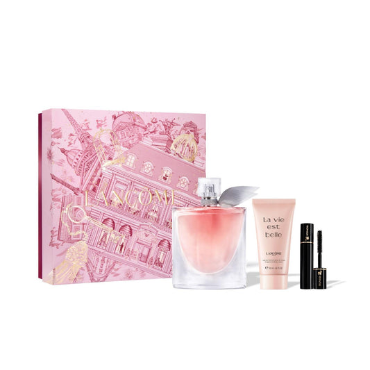 Lancome La Vie Est Belle 100ml EDP, 50ml Body Lotion & Mascara Gift Set