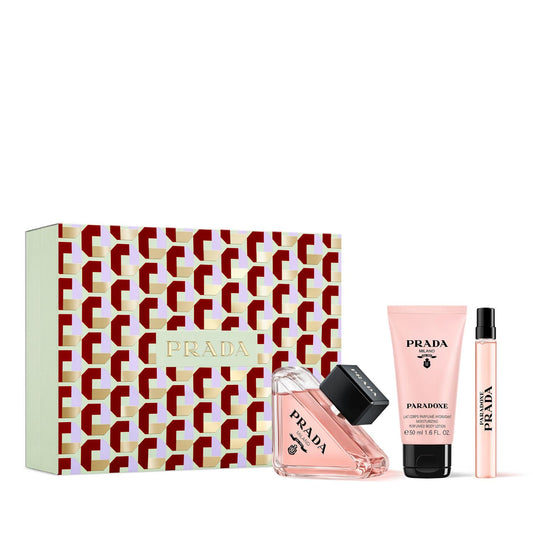 Prada Paradoxe 90ml EPD, 50ml Body Lotion & Travel Spray Gift Set