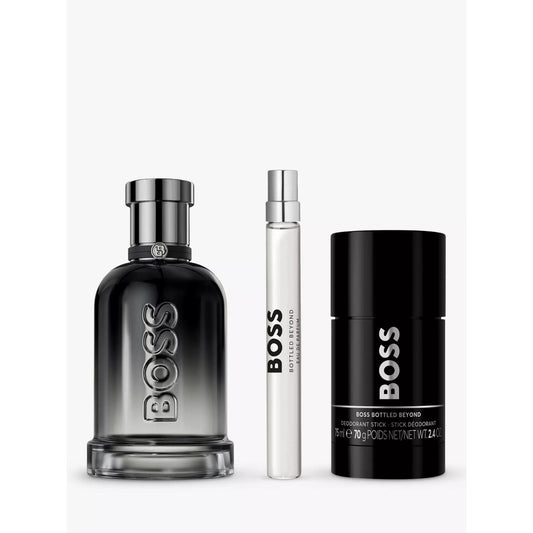 BOSS Bottled Beyond Eau De Parfum For Men Trio Gift Set (100ml EDP, 10ml Travel Spray & 75ml Deo Stick)