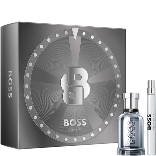 BOSS Bottled Beyond Eau de Toilette Intense 50ml & 10ml Travel Spray Holiday Fragrance Gift Set