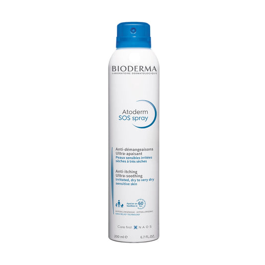 Bioderma Atoderm Ultra Soothing Anti-Itching SOS Spray for Dry to Sensitive Skin 200ml