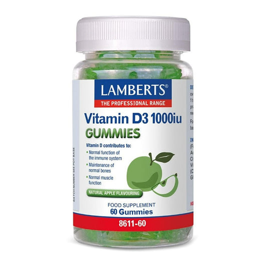 Lamberts Vitamin D3 Gummies 1000iu 60 Gummies
