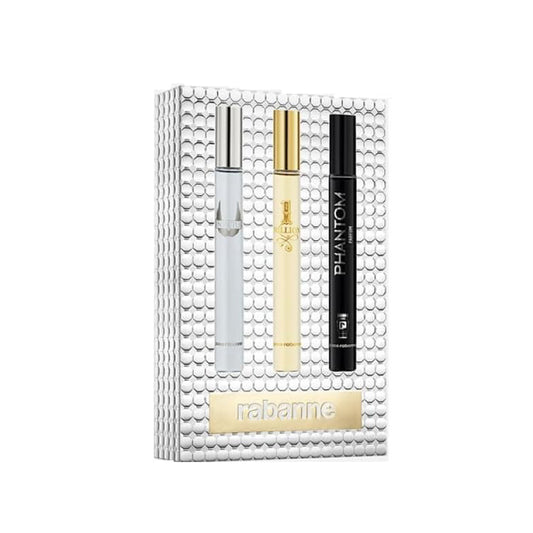 Rabanne Men's Miniature EDT Set, 3 x 10ml, Invictus, 1 Million, Phantom