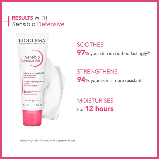 Bioderma Sensibio Defensive Rich 40ml; Soothing, Nourishing & Protective Face Cream