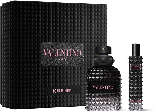 Valentino Born in Roma Uomo 50ml EDT & 15ml Travel Spray Gift Set