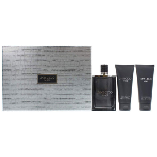 Jimmy Choo Man Gift Set 100ml EDT, 100ml Shower Gel & Aftershave Balm
