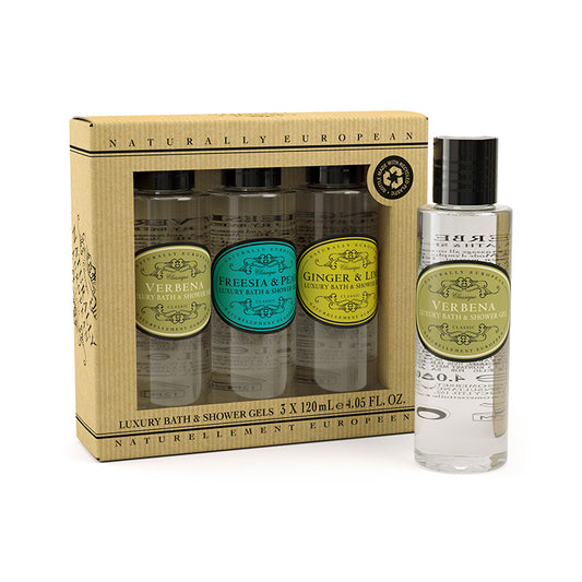 Somerset Toiletry Company Naturally European Mini Shower Gel Collection 3 x 120ml