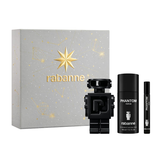 Rabanne Phantom Parfum 100ml, 150ml Deodorant & 10ml Travel Spray Gift Set