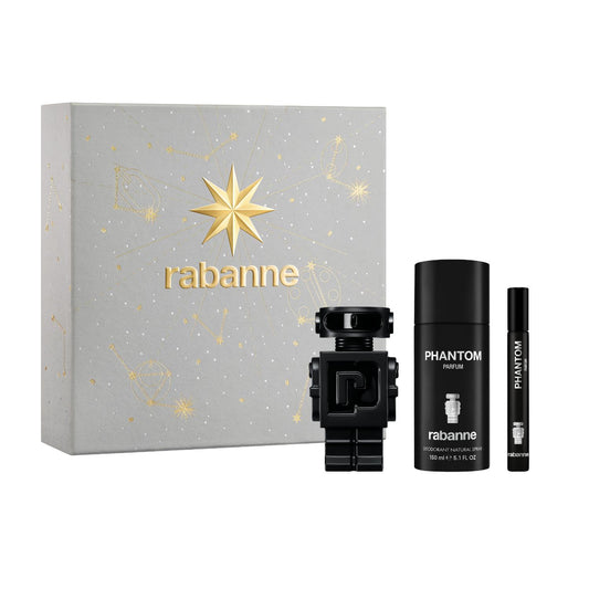 Rabanne Phantom Parfum 50ml, 150ml Deodorant & 10ml Travel Spray Gift Set