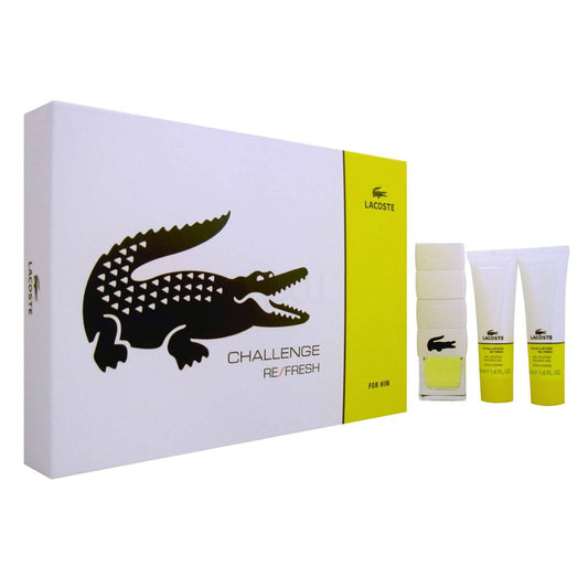 Lacoste Challenge Gift Set 75ml EDT Spray & 2* 50ml Shower Gel