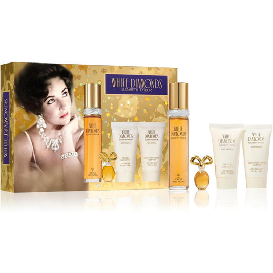 Elizabeth Taylor White Diamonds 50ml EDT 4-Piece Gift Set