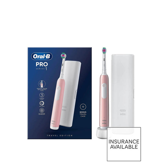 Oral-B Pro 1 3D White Pink (+Travel Case)