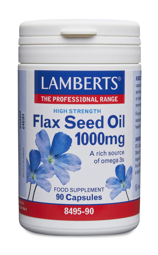 lamberts - 90 Capsules Flax Seed Oil 1000mg
