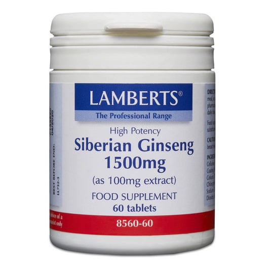 lamberts - 60 Tablets Siberian Ginseng 1500mg