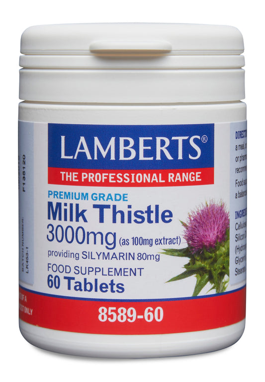 lamberts - 60 Tablets Milk Thistle 3000mg