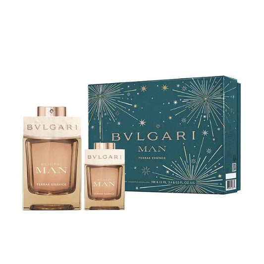 Bvlgari Terra Essence Men's Gift Set 100ml EDP & 15ml EDP