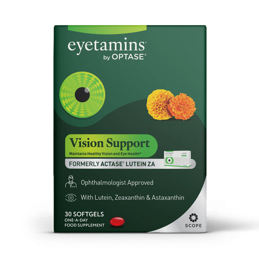 Optase Eyetamins® Vision Support 30 Softgels- Food Supplement