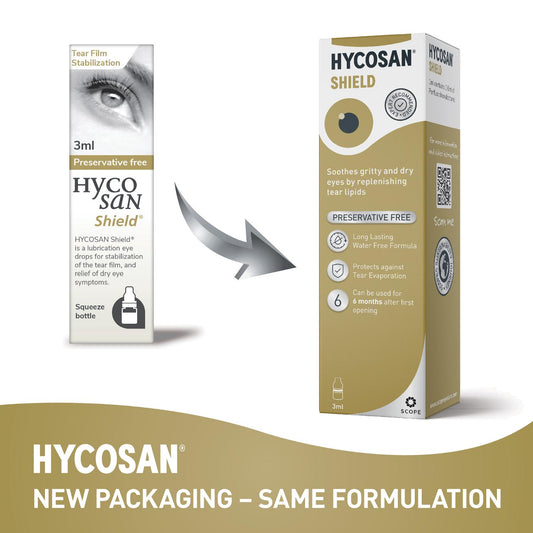 Hycosan Shield Preservative Free Eye Drops 1 x 3ml