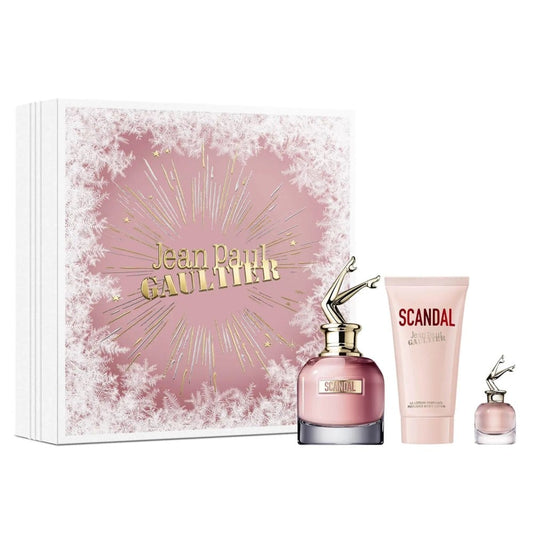 Jean Paul Gaultier Scandal 80ml Eau de Parfum Gift Set For Her includes 75ml Body Lotion & 10ml Travel Spray