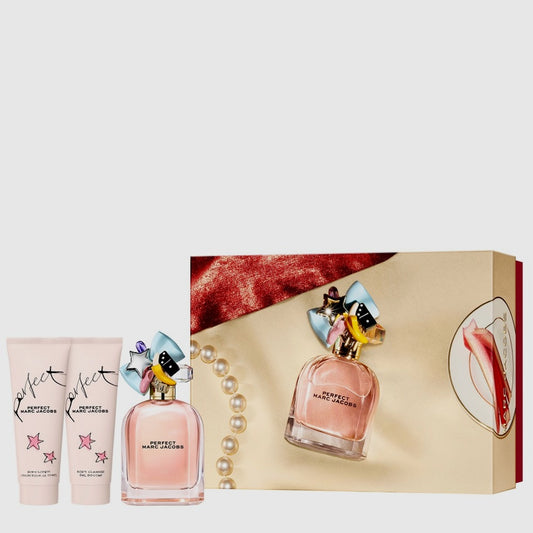 Marc Jacobs Perfect 100ml EDP, 75ml Body Lotion & Shower Gel Gift Set