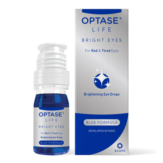 Optase Life Bright Eyes - Brightening Eye Drops for Irritated, Red and Tired Eyes - 10ml