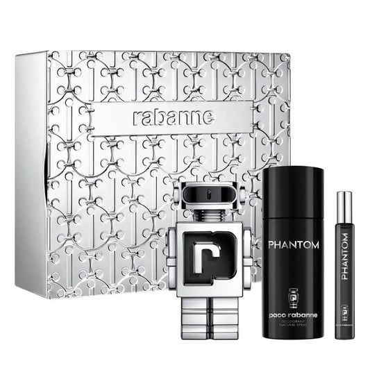 Rabanne Phantom Gift Set 100ml EDT Spray, 150ml Deodorant Spray & 10ml Mini Spray