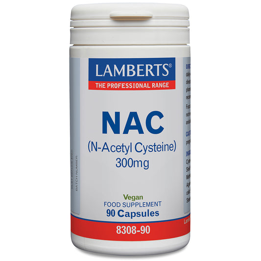 Lamberts NAC N-Acetyl Cysteine 300mg Capsules 90 Capsules - Food Supplement