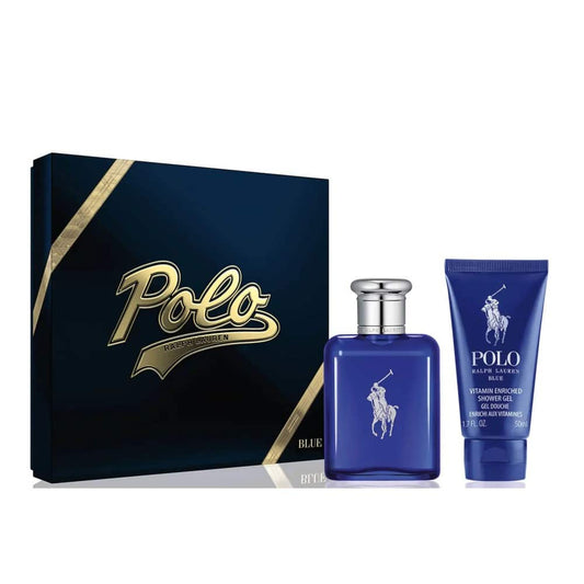 Ralph Lauren Polo Blue Gift Set 75ml EDT Spray & 50ml Body Wash 2023