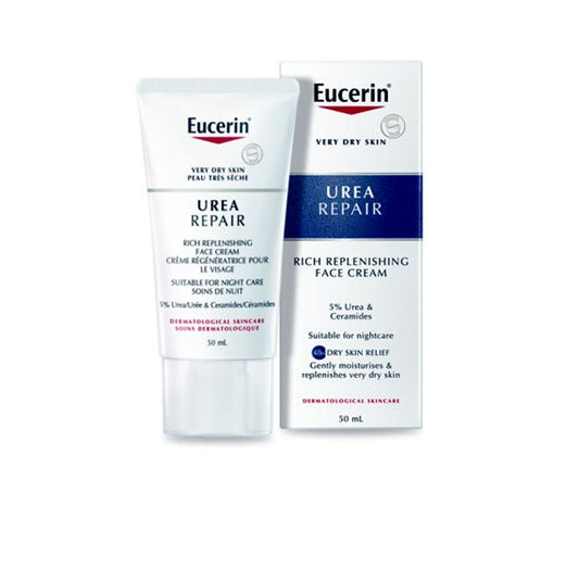 Eucerin Urea Repair Rich Replenishing Face Cream 5% Urea 50ml