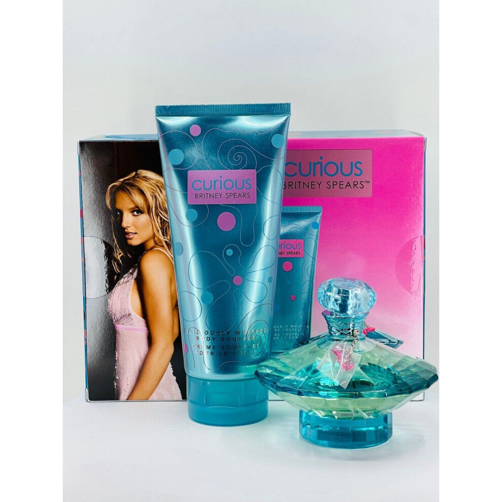 Britney spears Curious Gift Set 100ml EDP Spray 200ml Body