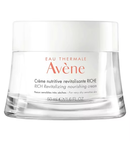 Avène Les Essentiels Rich Revitalizing Nourishing Cream Moisturiser for Dry, Sensitive Skin 50ml