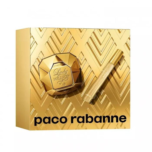 Paco Rabanne Lady Million 50ml EDP & 10ml Travel Spray Gift Set