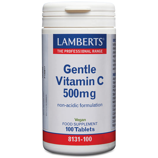 Lamberts Gentle Vitamin C Calcium Ascorbate 500mg Tablets 100 Tablets - Food Supplement