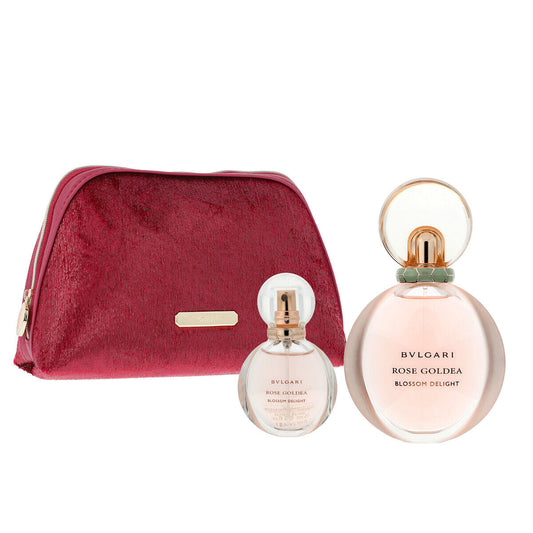 Bvlgari Rose Goldea Blossom Delight Gift Set Beauty Pouch, 75ml + 15ml EDP